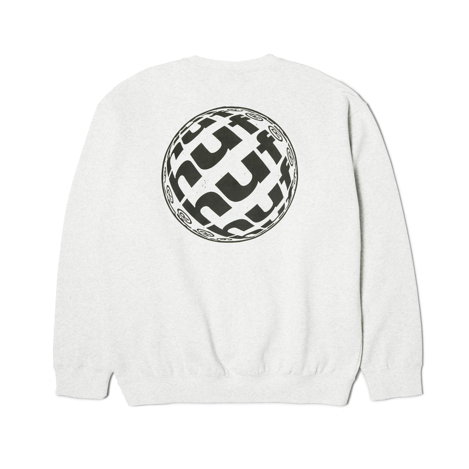 Huf Wide Angle Crewneck Sweatshirt Heather Grey