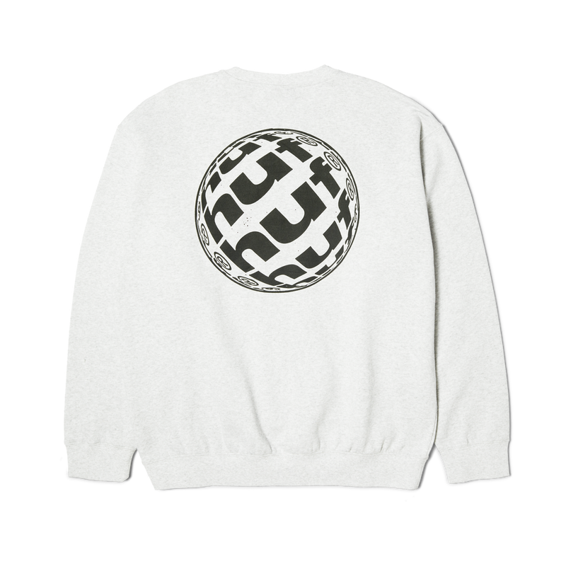 Huf Wide Angle Crewneck Sweatshirt Heather Grey