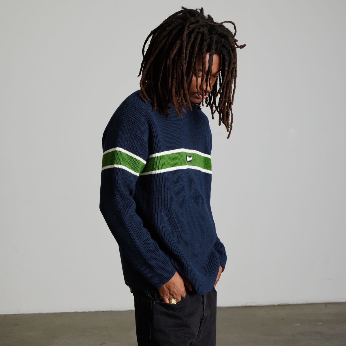 HUF Winnfield Crewneck Sweater Navy