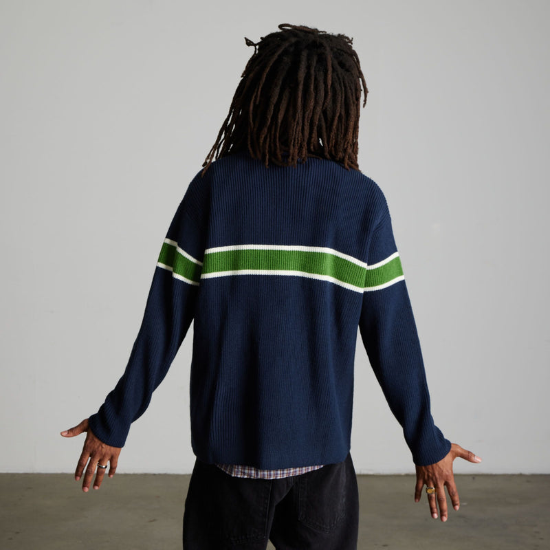 HUF Winnfield Crewneck Sweater Navy