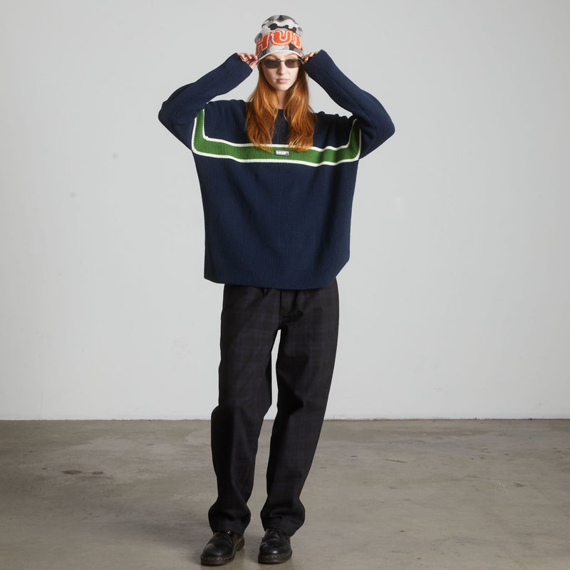 HUF Winnfield Crewneck Sweater Navy