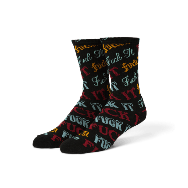 Huf Wintertime Fuck It Sock Black