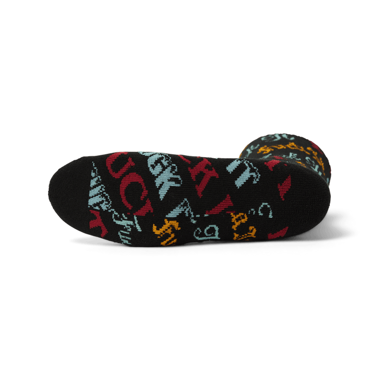 Huf Wintertime Fuck It Sock Black