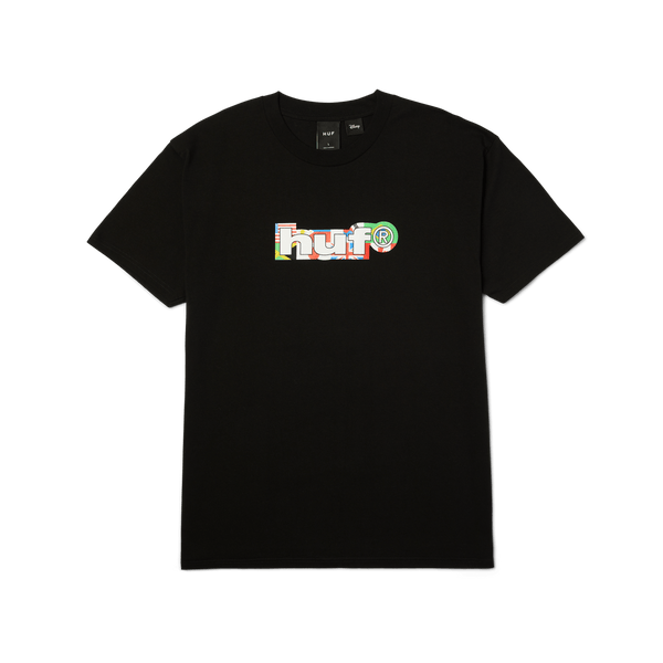 Disney Huf Mickey World Tour Silhouette T Shirt Ts02722 - Black