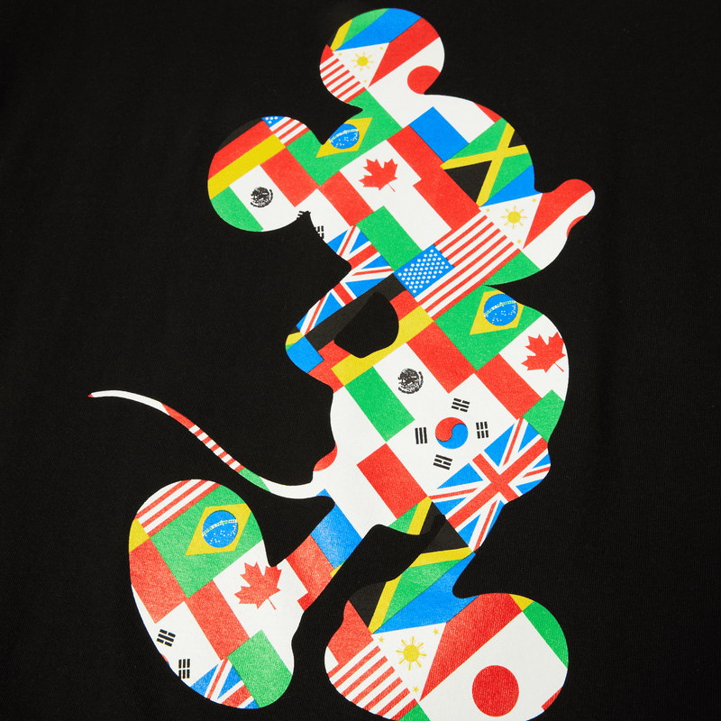 HUF Disney | HUF Mickey World Tour Silhouette T-Shirt Black