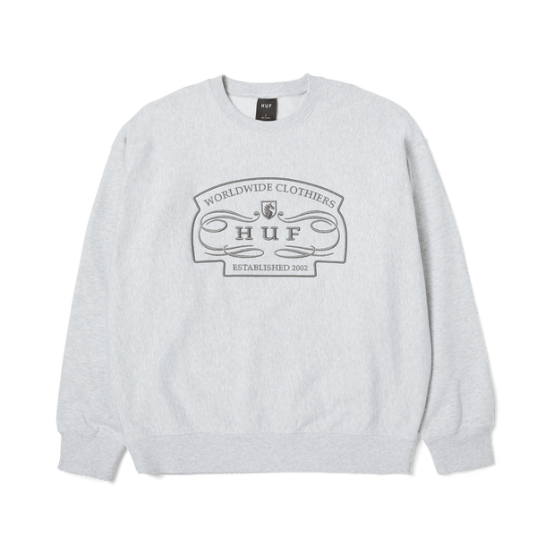 Huf Worldwide Clothiers Crewneck Sweatshirt Heather Grey