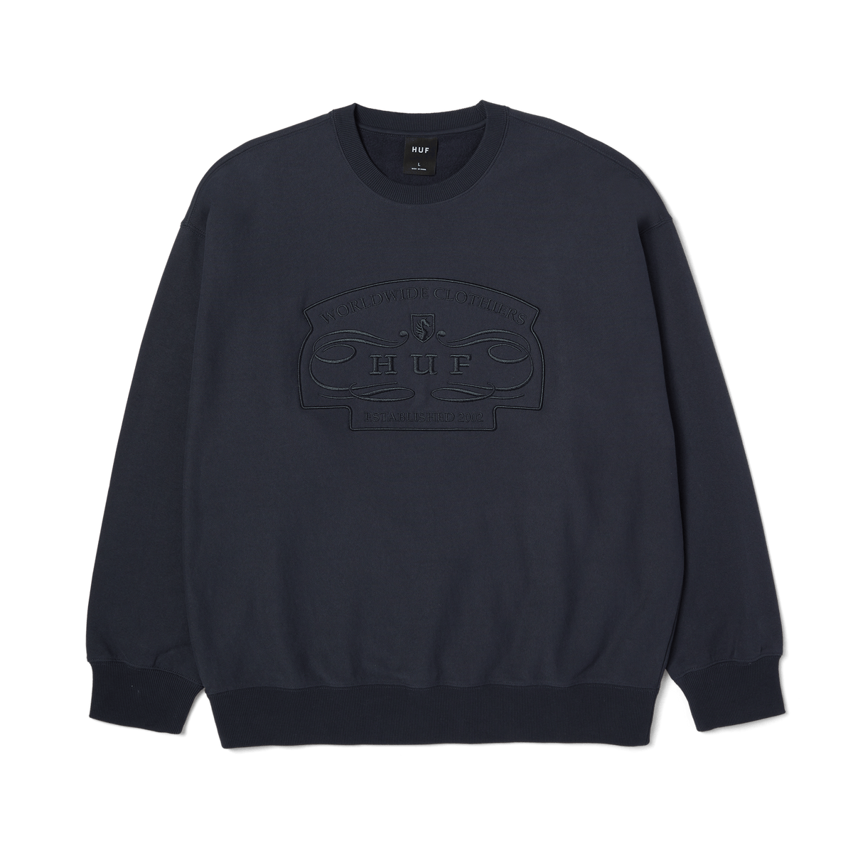 Huf Worldwide Clothiers Crewneck Sweatshirt Heather Grey