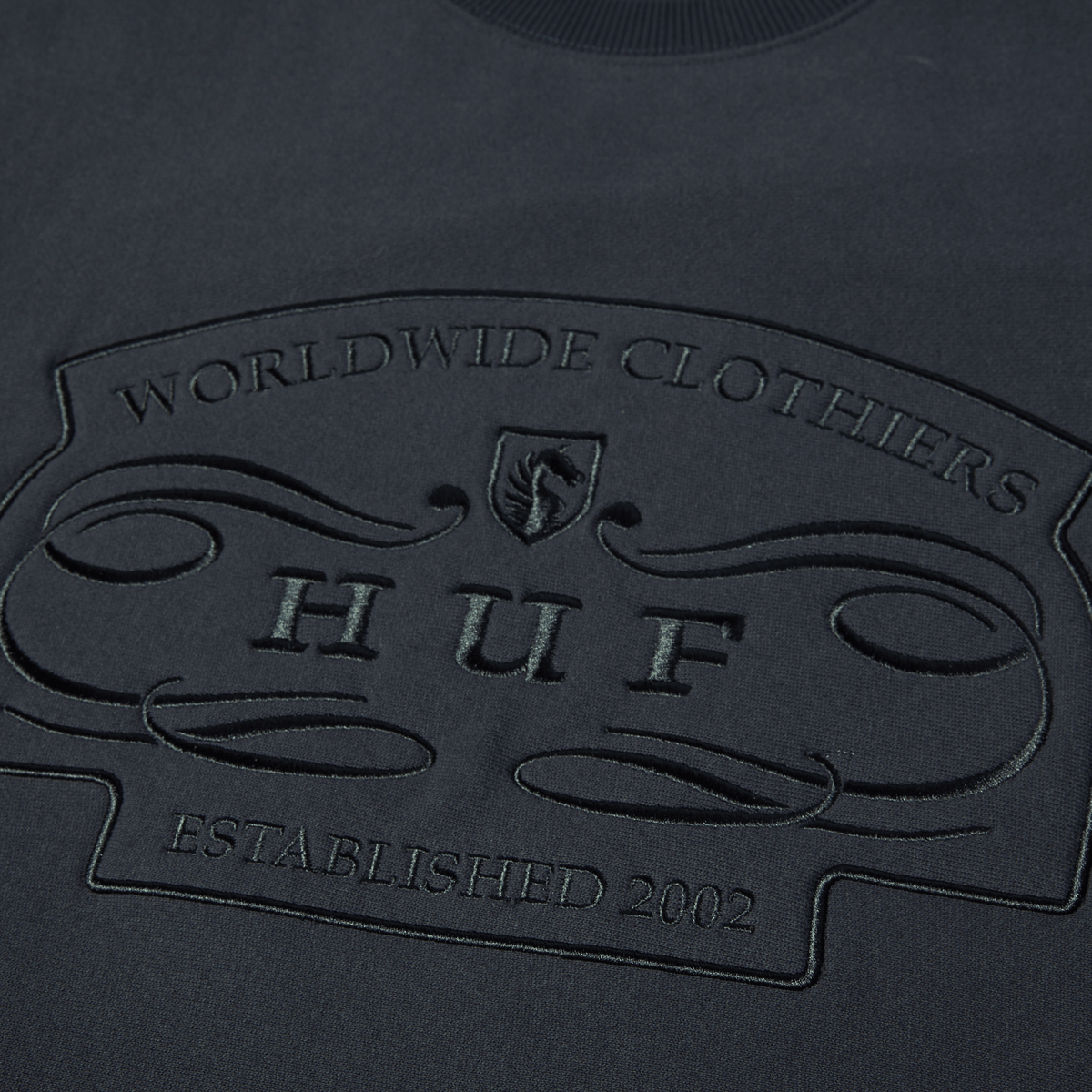 Huf Worldwide Clothiers Crewneck Sweatshirt Navy