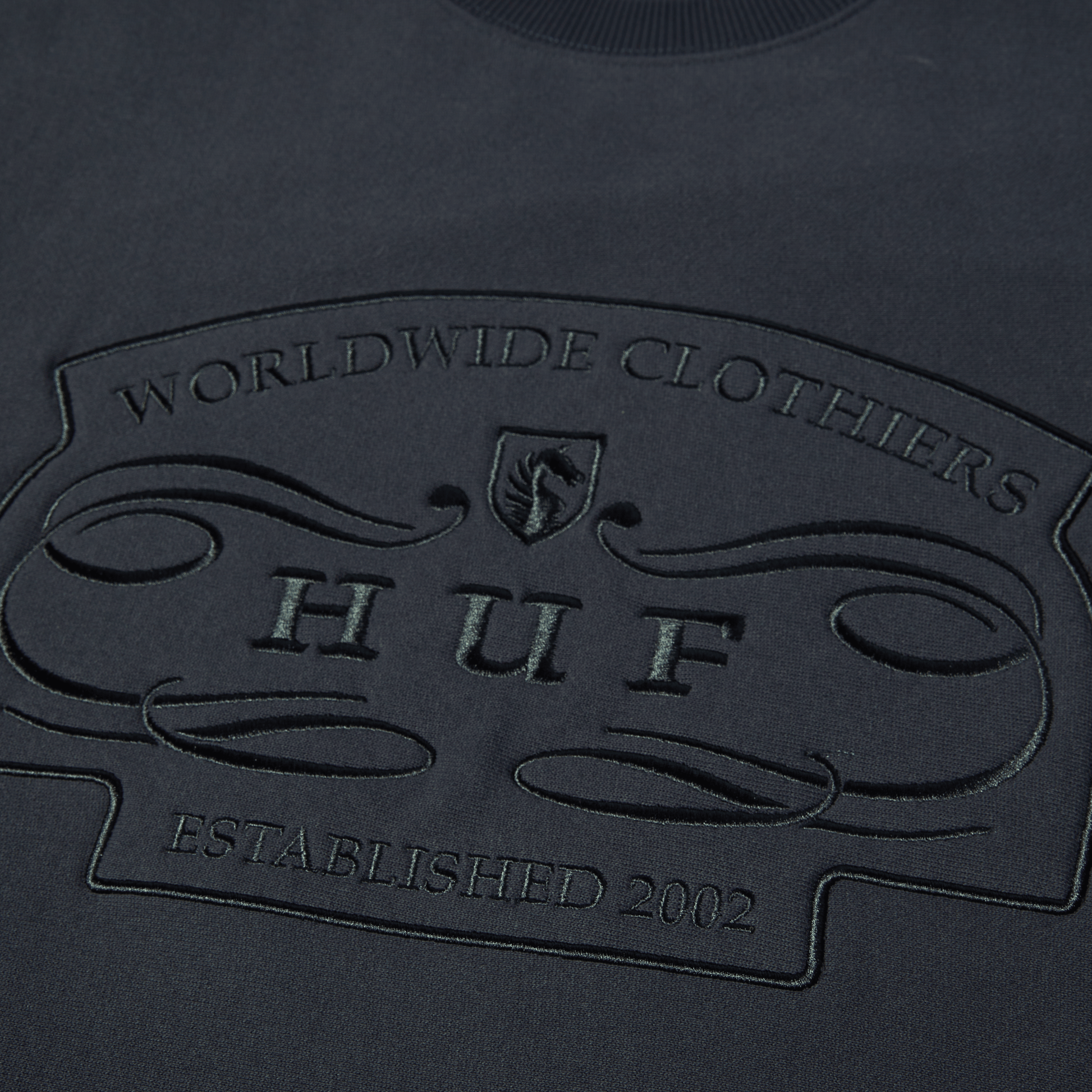 Huf Worldwide Clothiers Crewneck Sweatshirt Navy