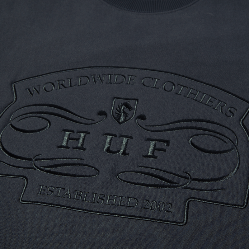 Huf Worldwide Clothiers Crewneck Sweatshirt Navy