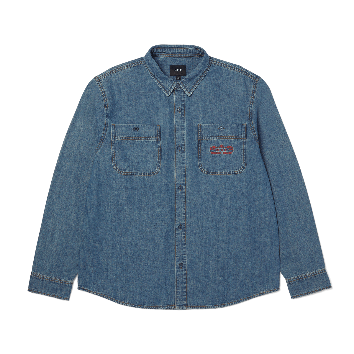 Huf Worldwide Clothiers Denim Shirt Indigo