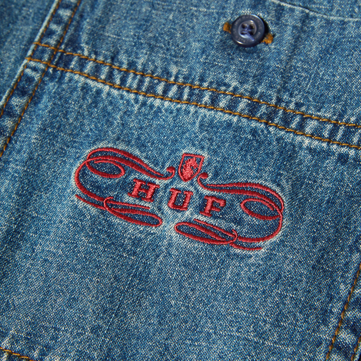 Huf Worldwide Clothiers Denim Shirt Indigo
