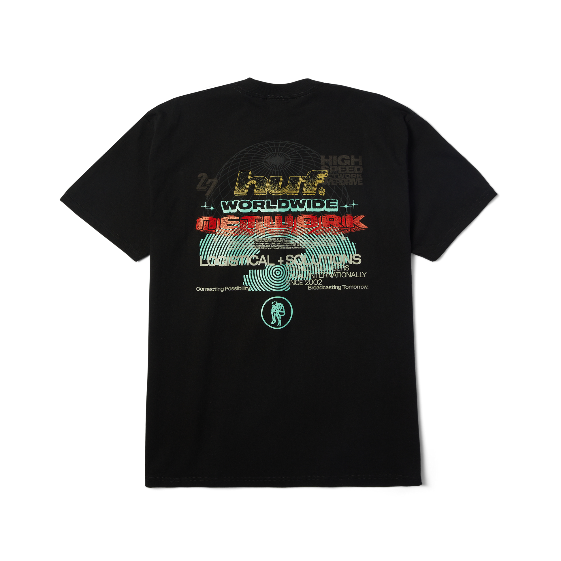 Huf Worldwide Network T-Shirt Black