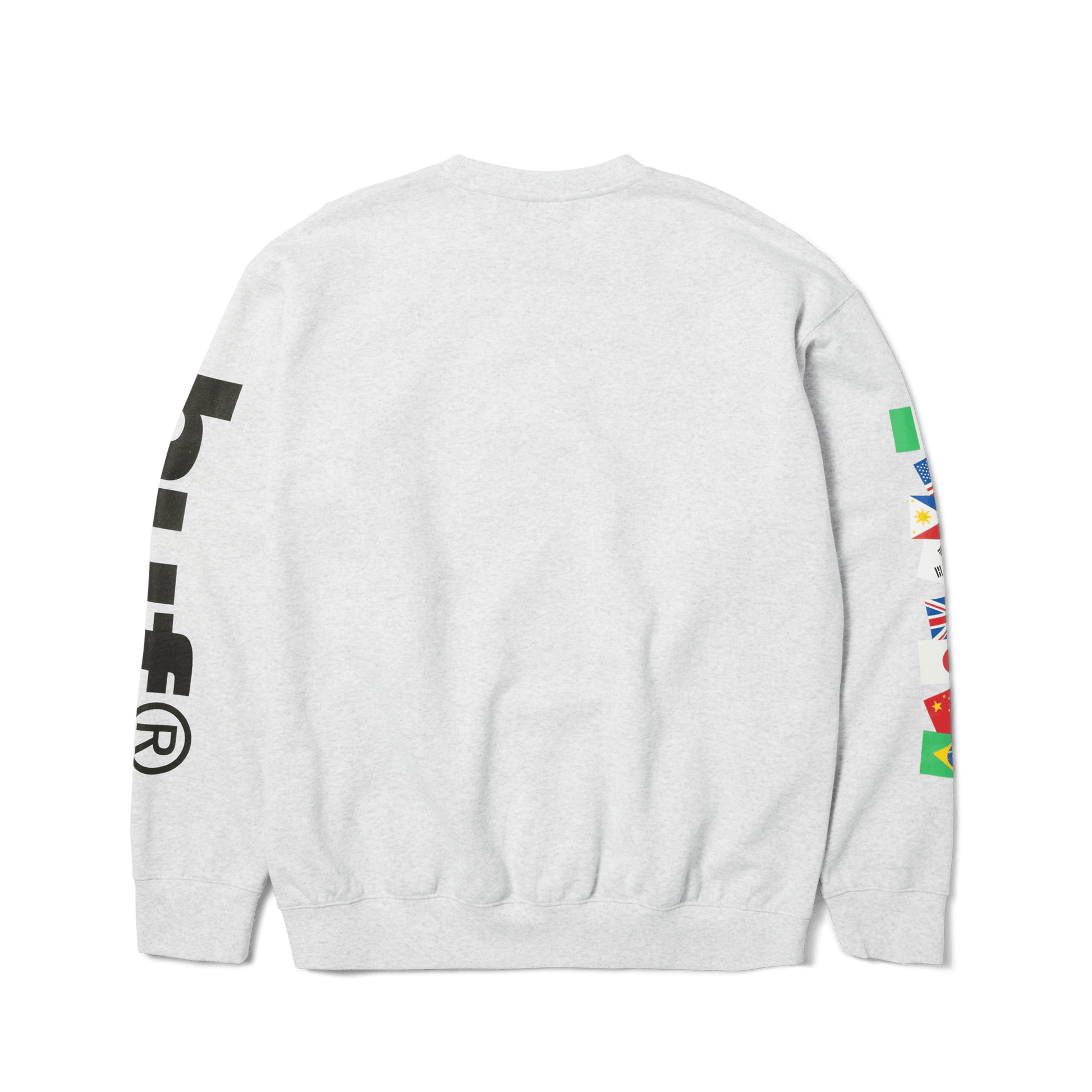 HUF Disney | HUF Mickey Worldwide Tour Crewneck Sweatshirt Heather Grey