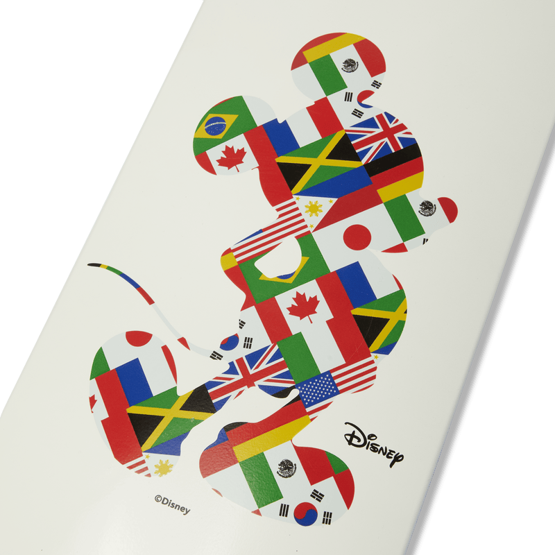 HUF Disney | HUF Mickey Worldwide Tour Skate Deck White