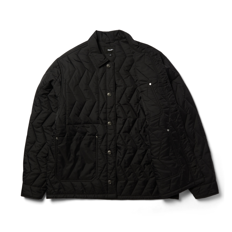 HUF Zig Zag Quilted Chore Jacket Black