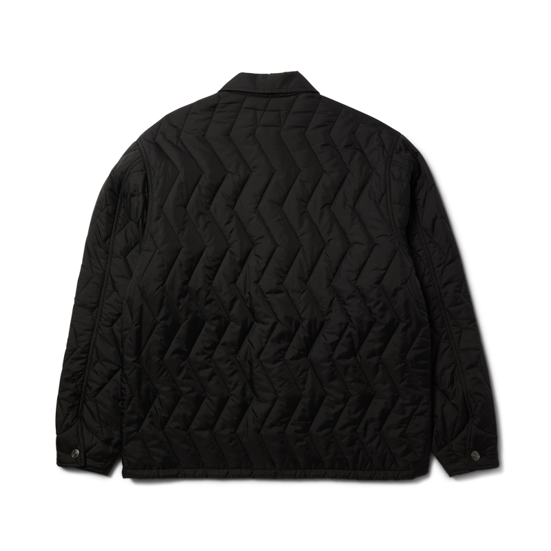 HUF Zig Zag Quilted Chore Jacket Black
