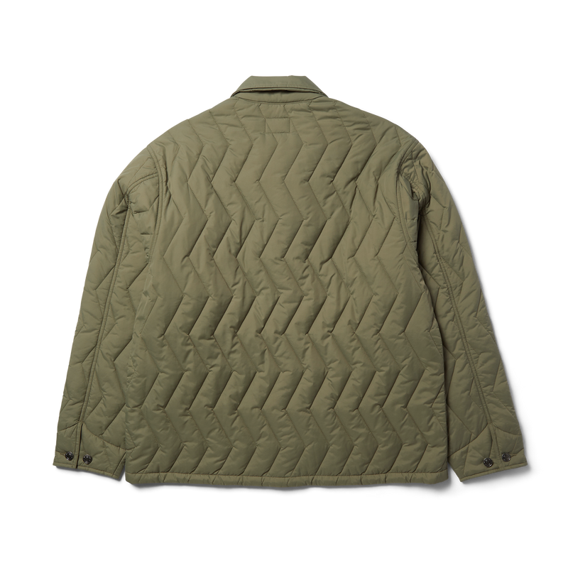HUF Zig Zag Quilted Chore Jacket Sage